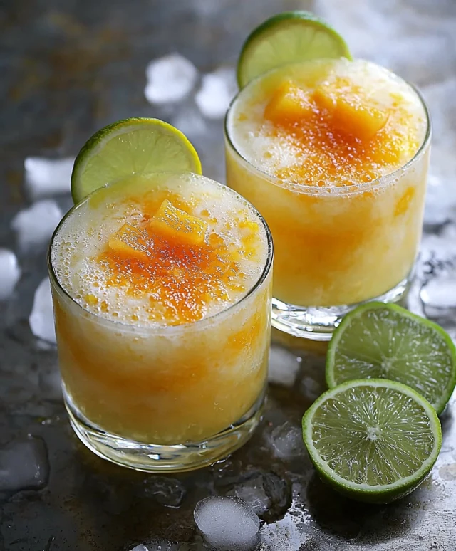 Mango Coconut Orange Vodka Drink