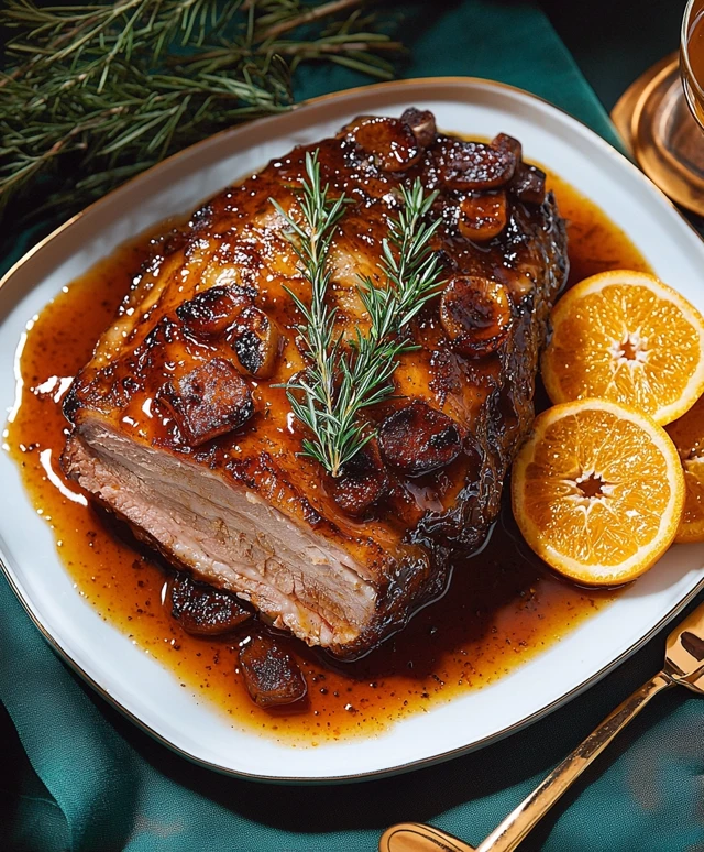 Orange Glazed Roast Pork