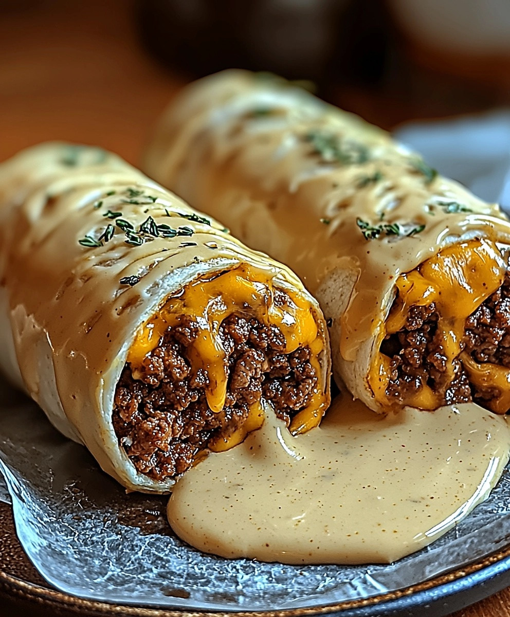 Cheesy Ground Beef Wrap
