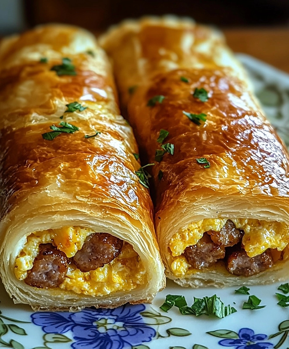 Sausage Egg Cheese Roll-Ups
