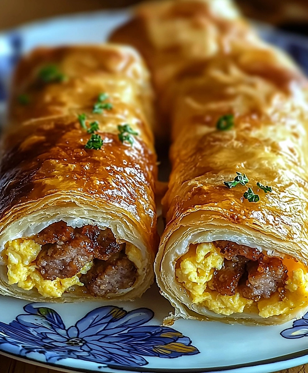 Sausage Egg Cheese Roll-Ups