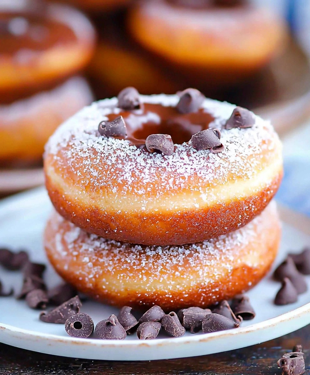 Chocolate Custard Donuts