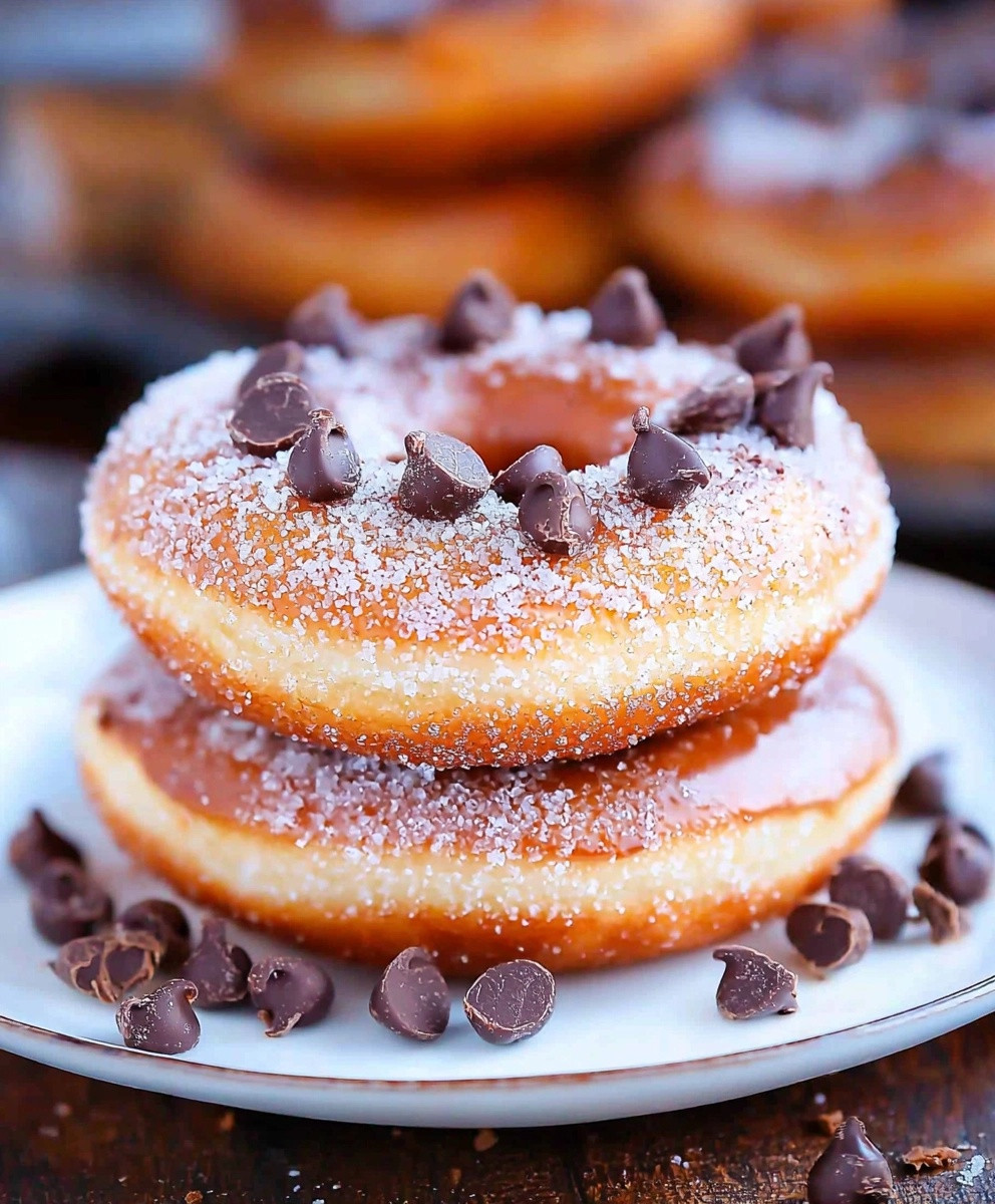 Chocolate Custard Donuts