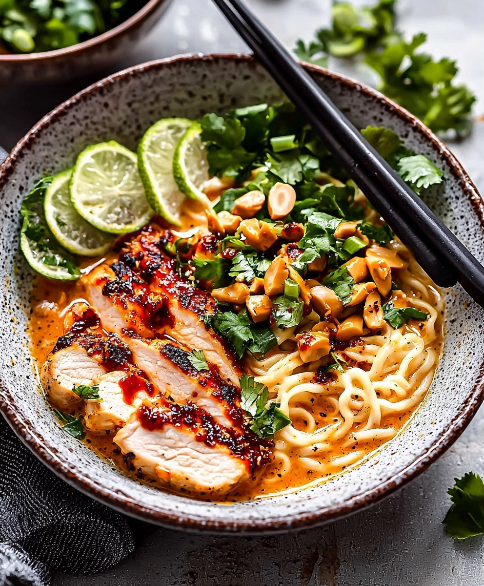 Spicy Chicken Peanut Butter Ramen