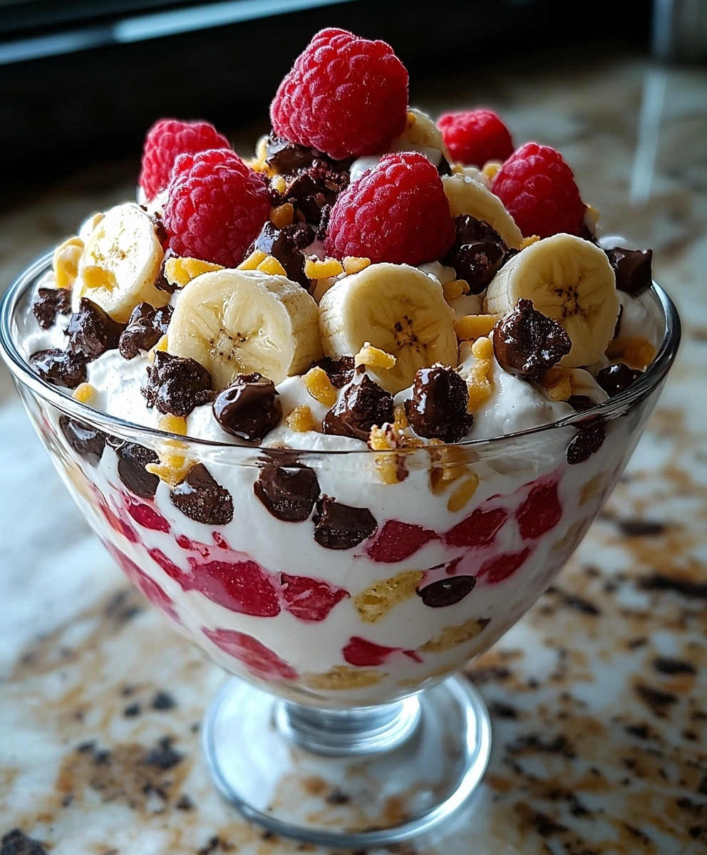 Banana Split Fluff Dessert