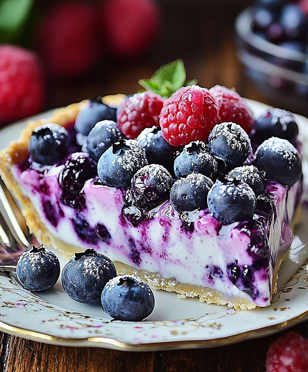 Blueberry Yogurt Pie