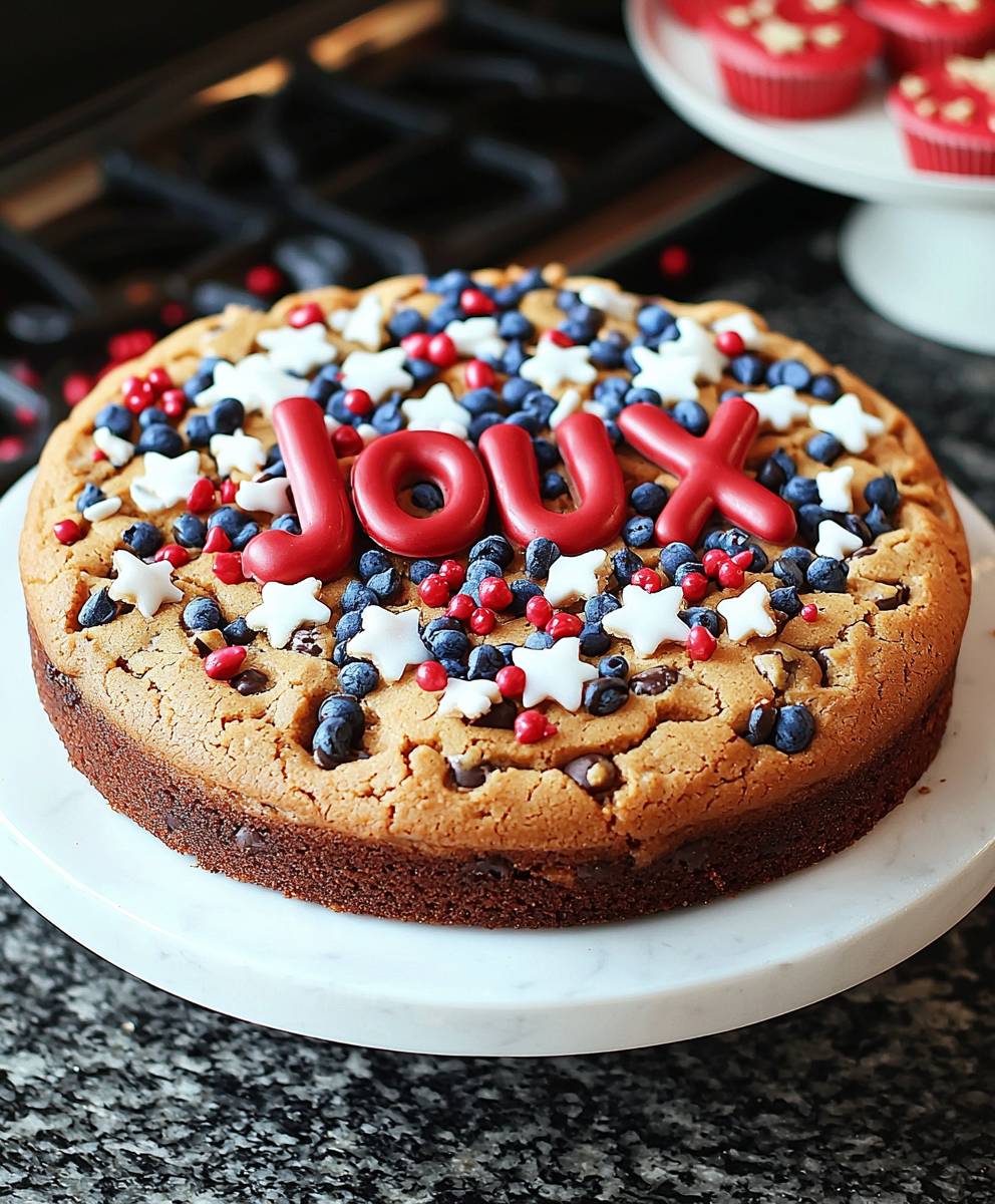 July cookie cake