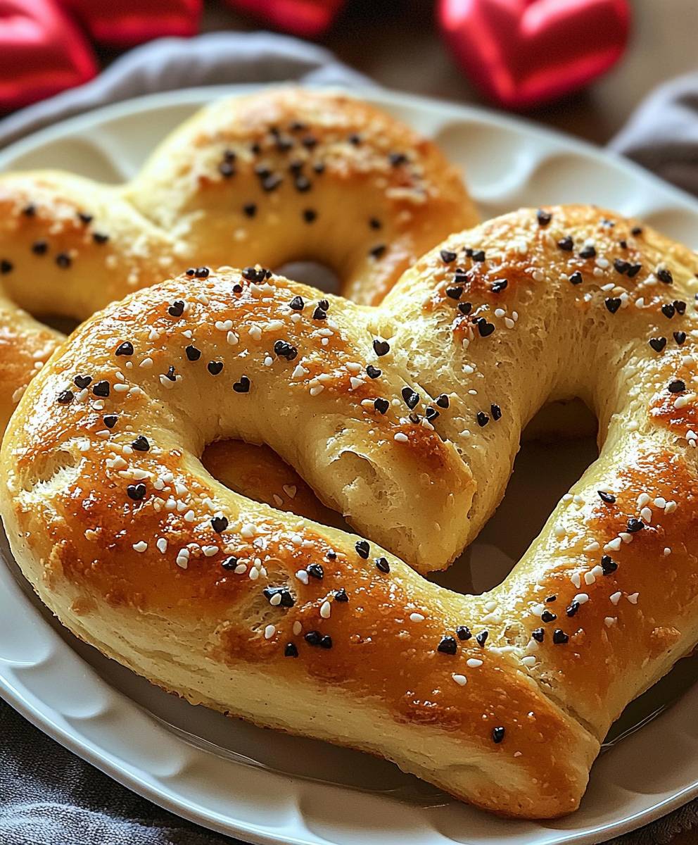 Heart Shaped Breadsticks