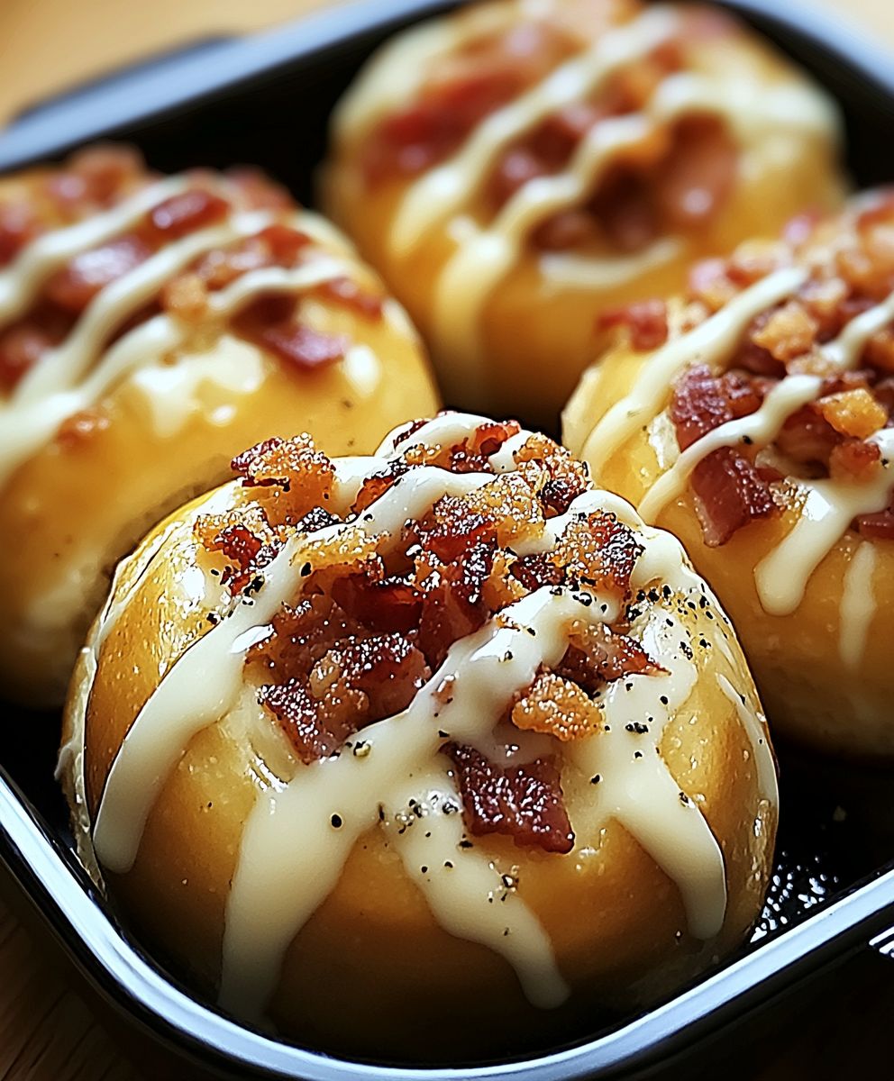 Buffalo Bacon Pretzel Bombs
