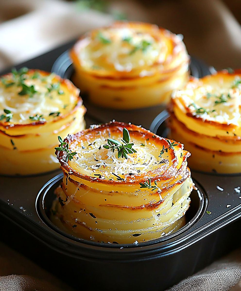 Parmesan Potato Stacks