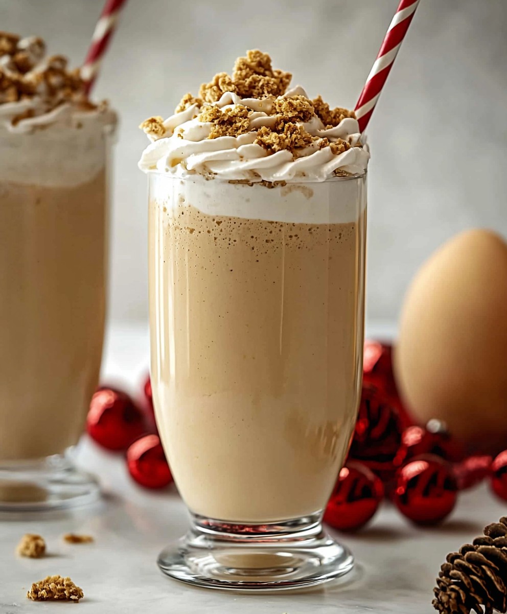 Eggnog Milkshake Delight