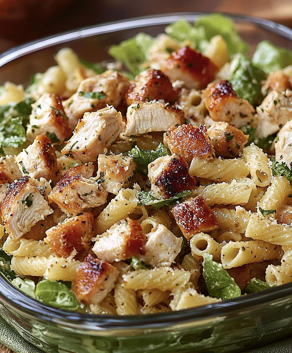 Chicken Caesar Pasta Salad