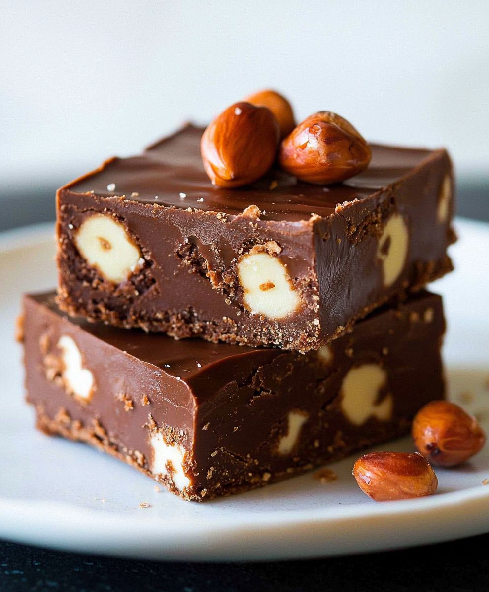Nutella fudge dessert
