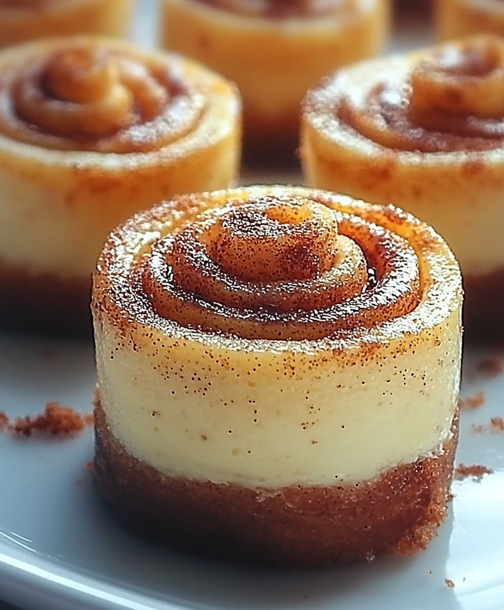 Cinnamon Roll Cheesecakes
