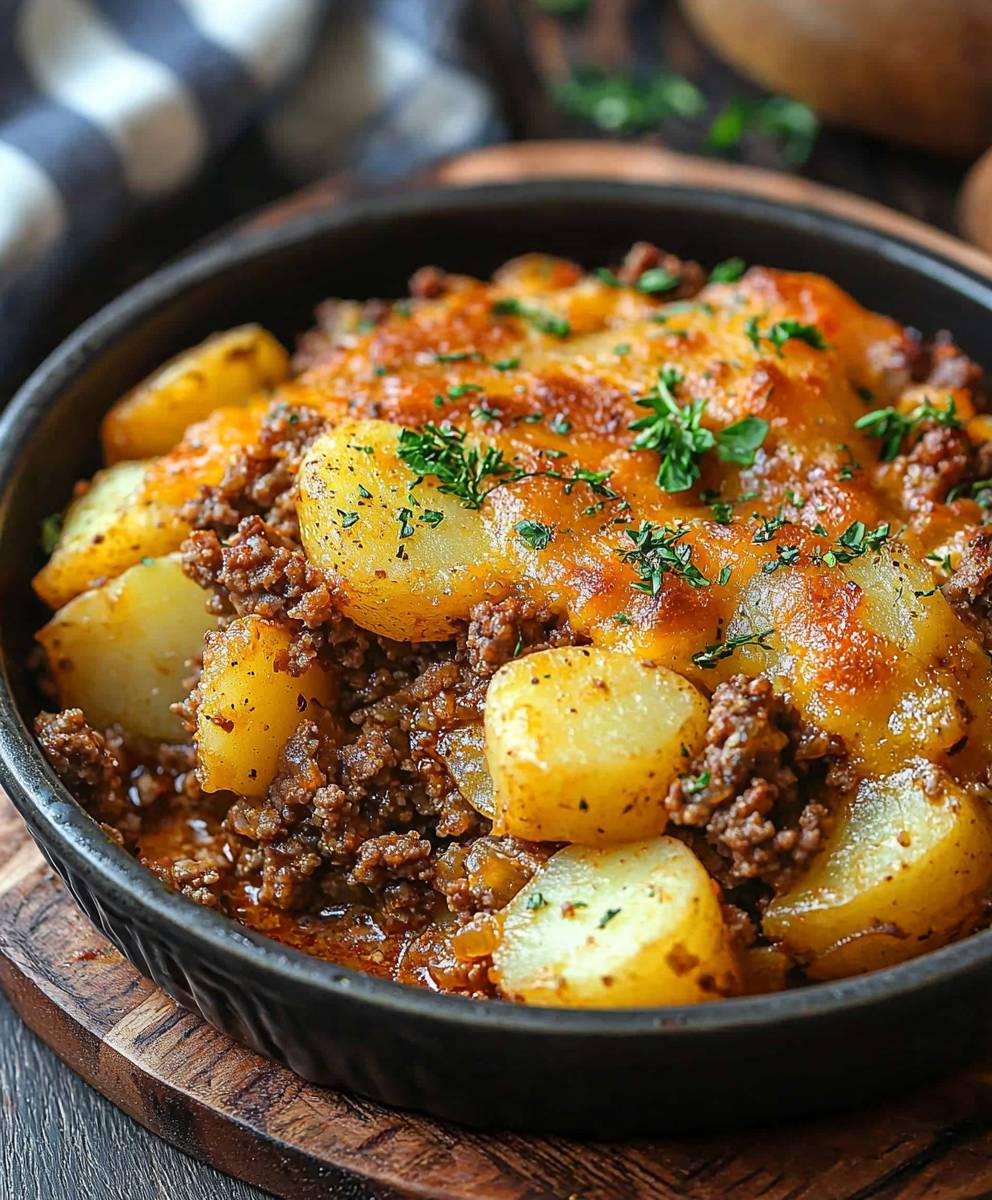 Hobo Casserole Ground Beef Potato
