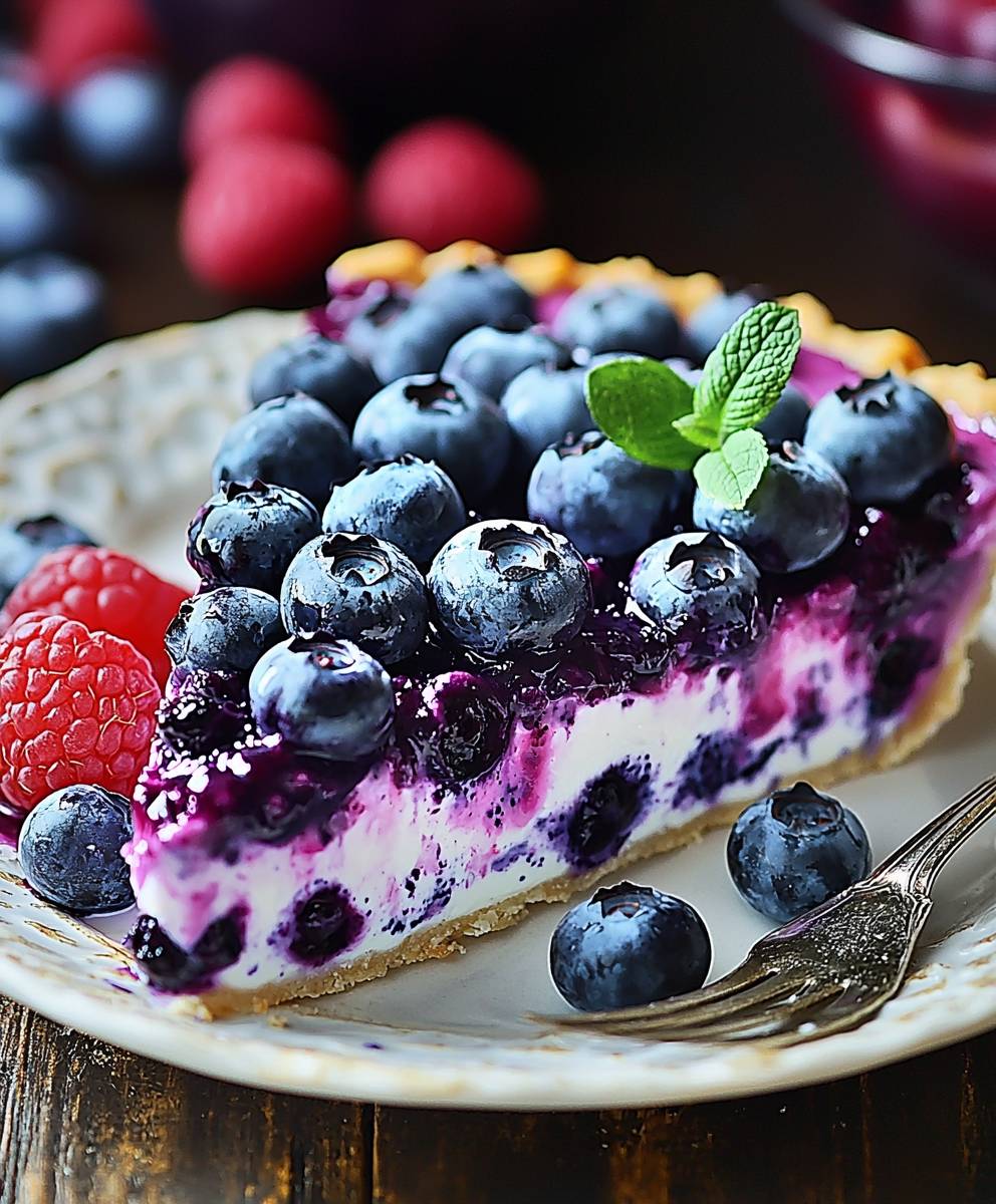 Blueberry Yogurt Pie