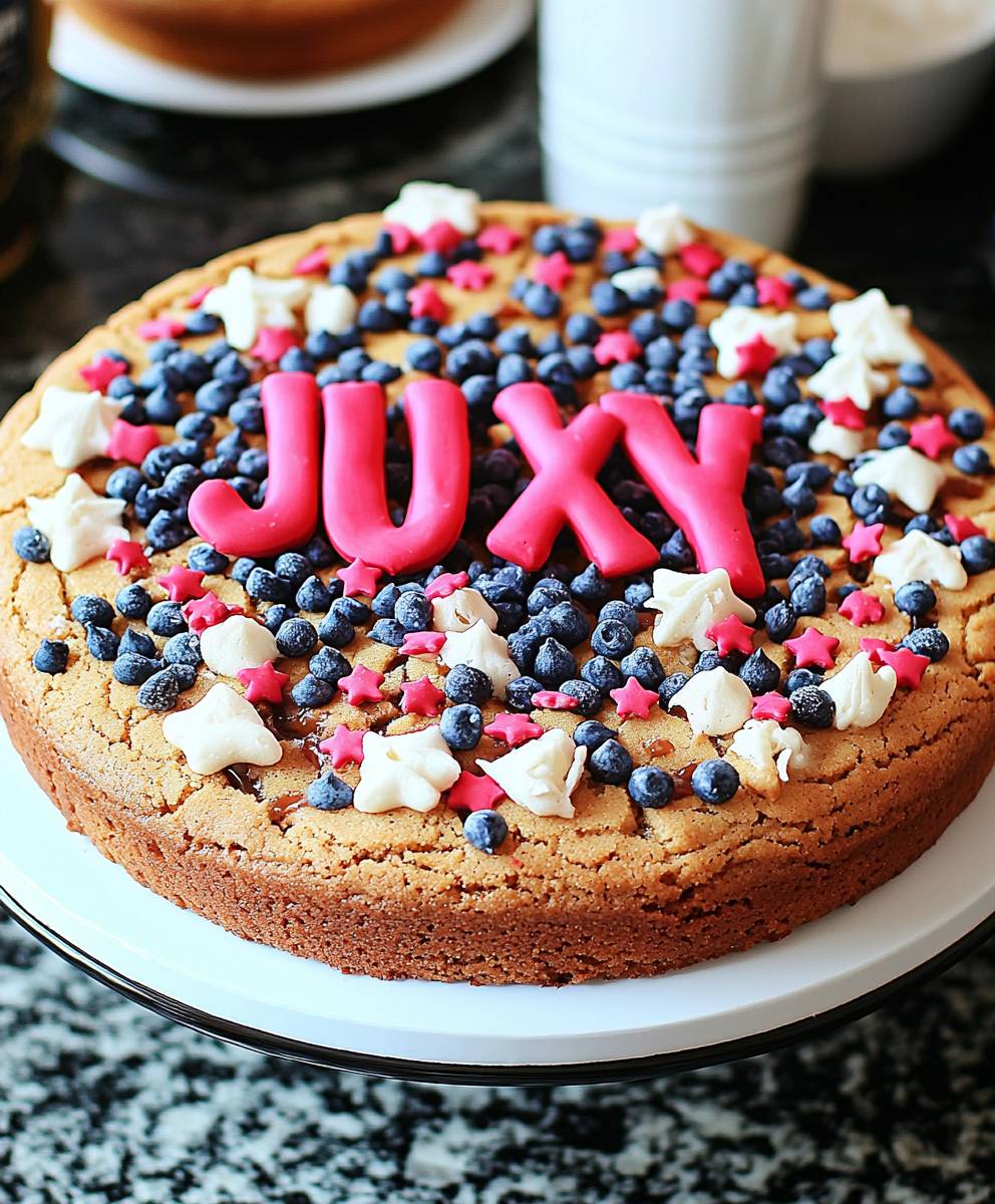 July cookie cake