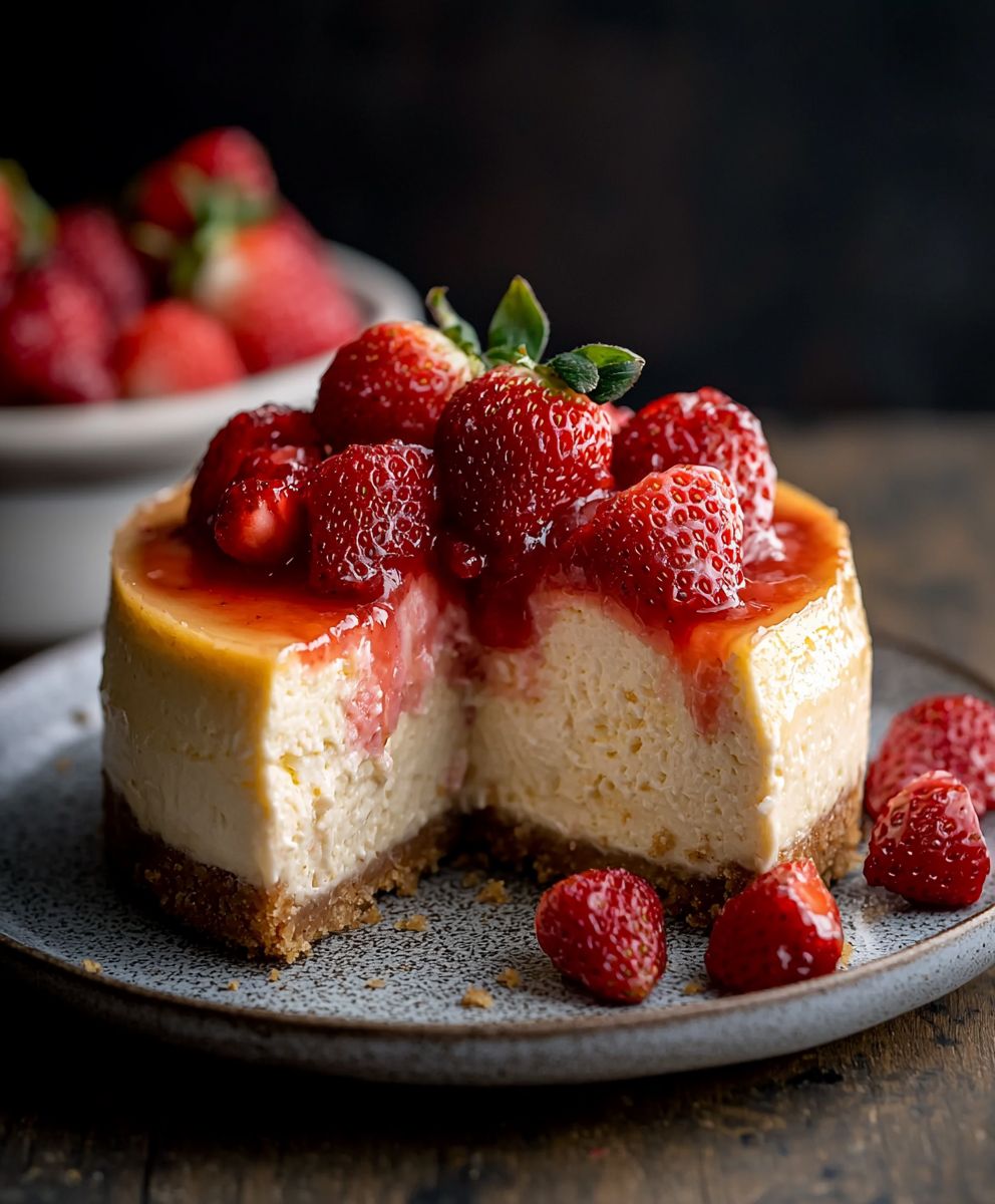 Baked Strawberry Cheesecake Dessert