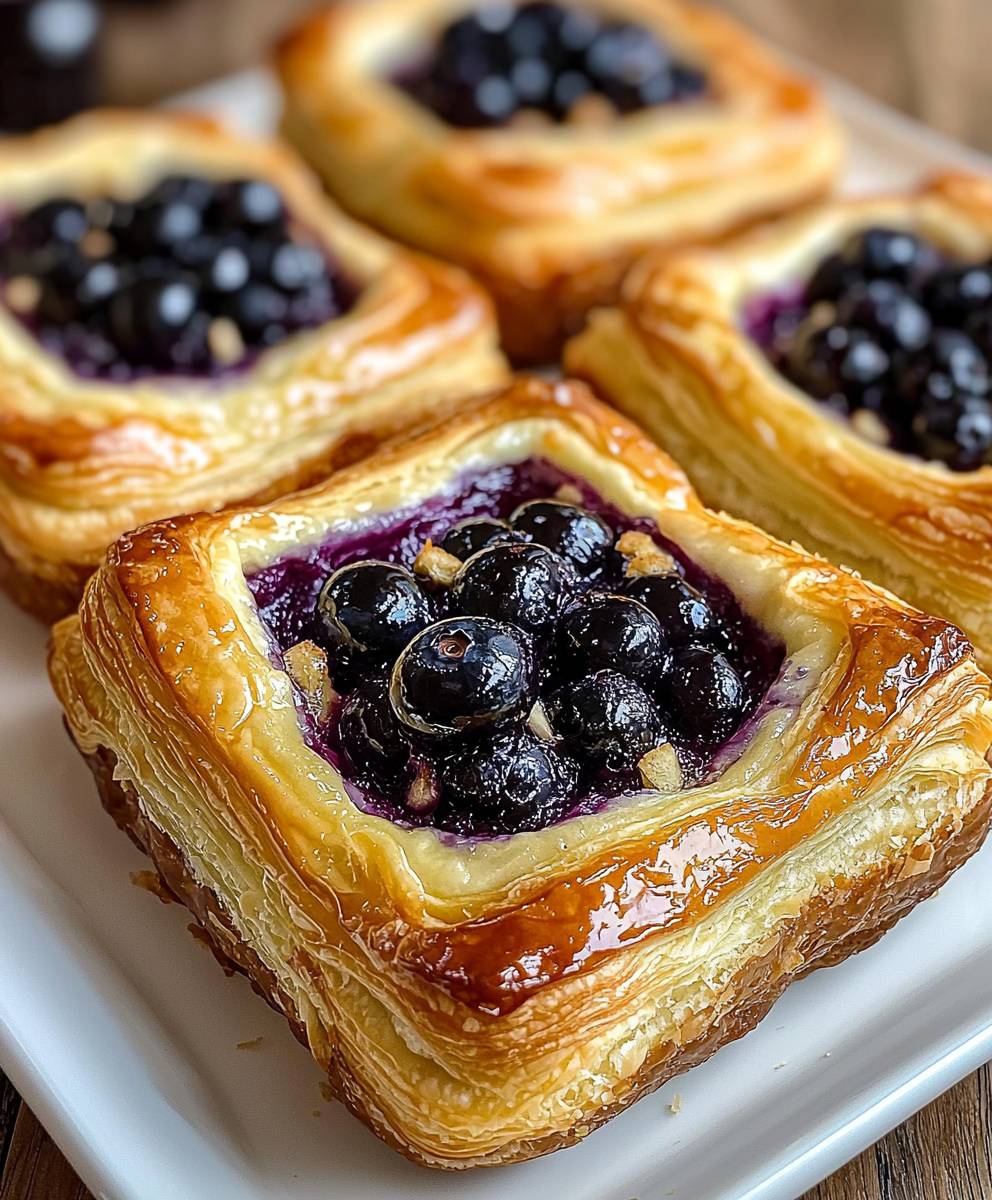 Blueberry Cheese Danish Dessert