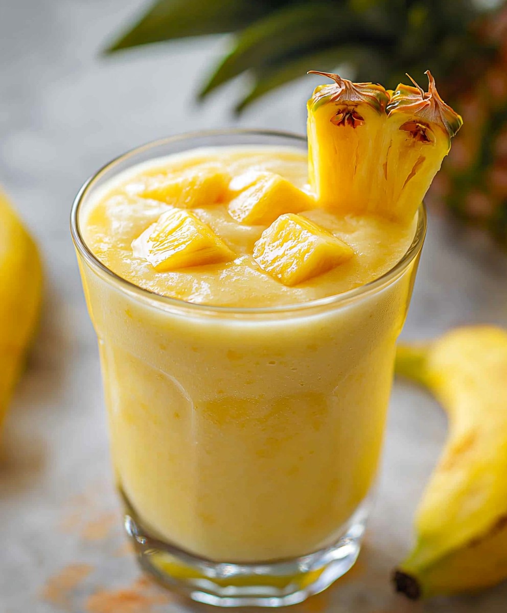 Pineapple banana smoothie