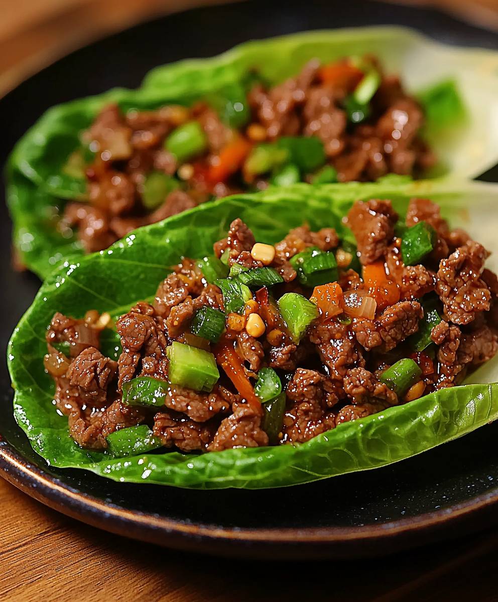 Beef lettuce wraps