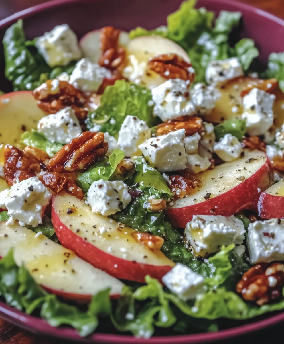 Apple feta salad