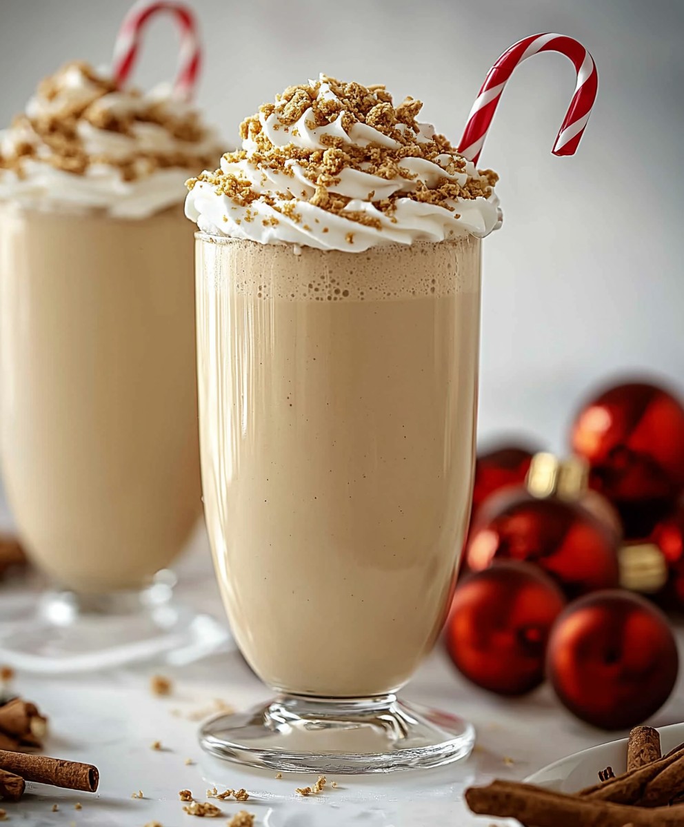 Eggnog Milkshake Delight