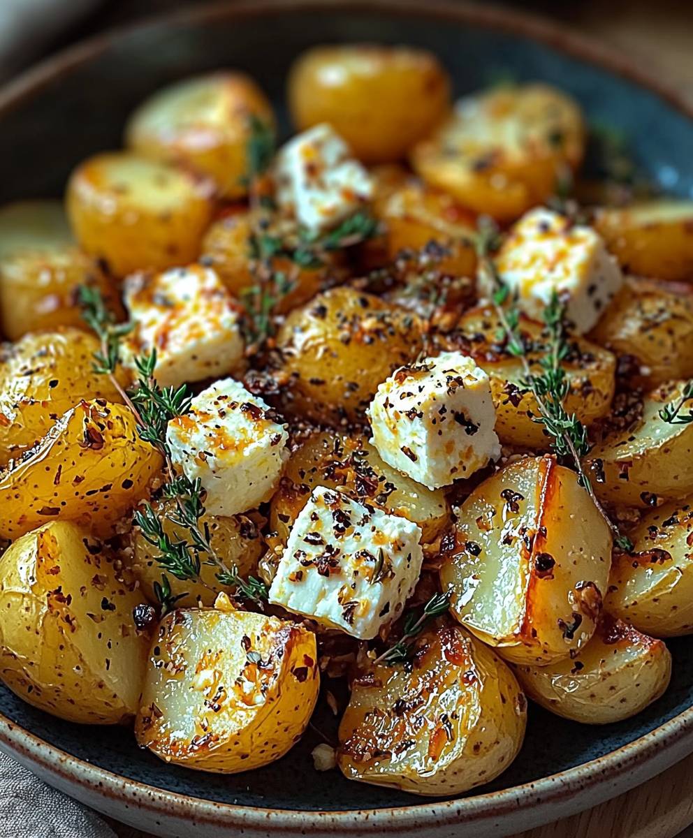Baked Feta Roasted Potatoes