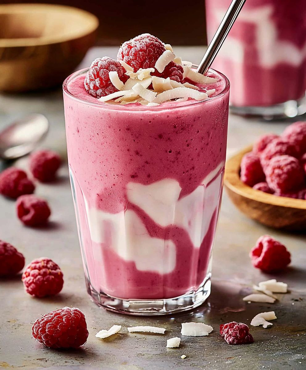 Raspberry Coconut Cloud Smoothie