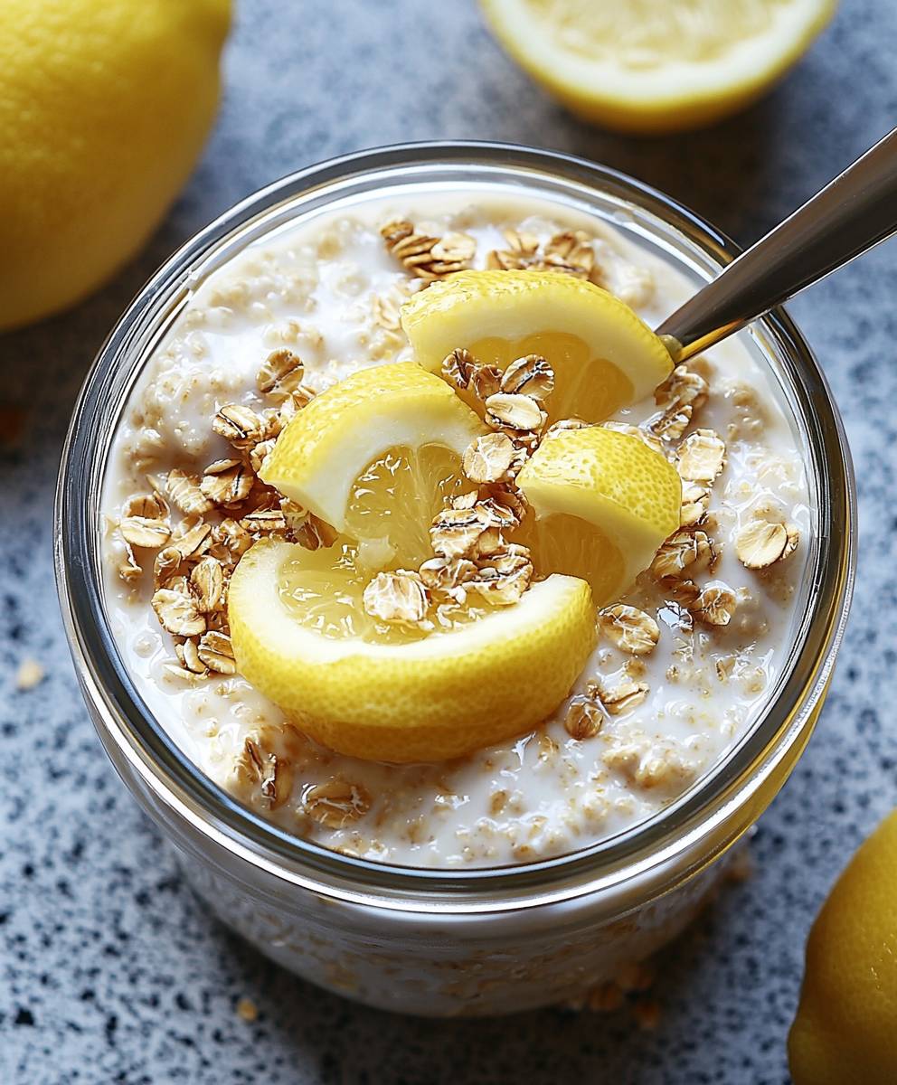 Lemon Cheesecake Overnight Oats