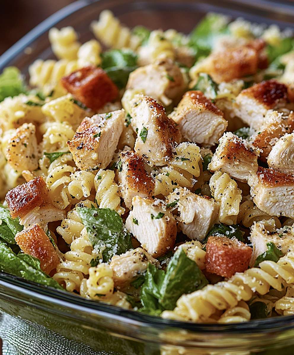 Chicken Caesar Pasta Salad
