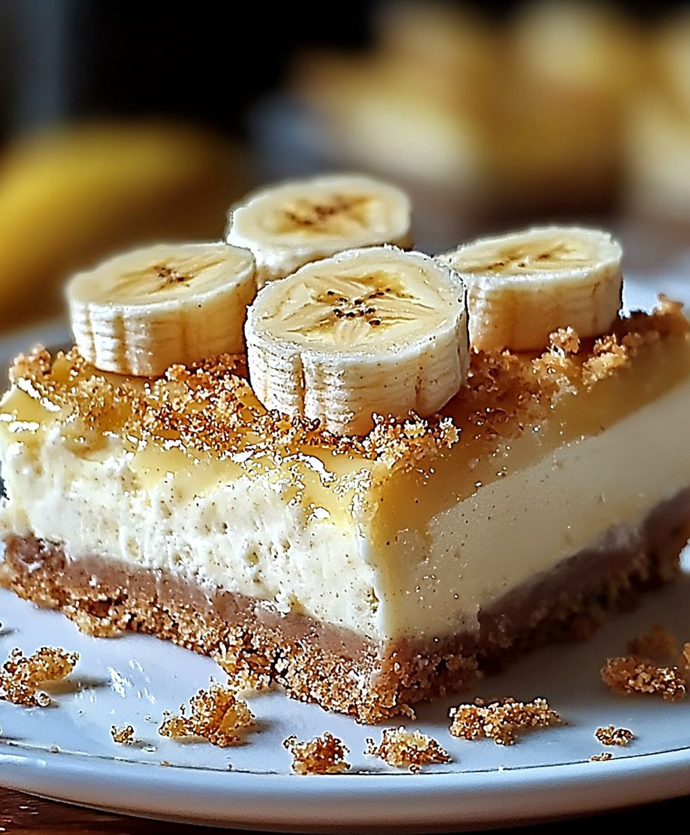Banana Pudding Cheesecake Bars
