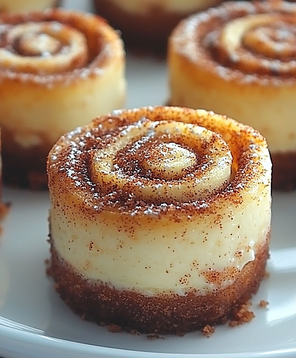 Cinnamon Roll Cheesecakes