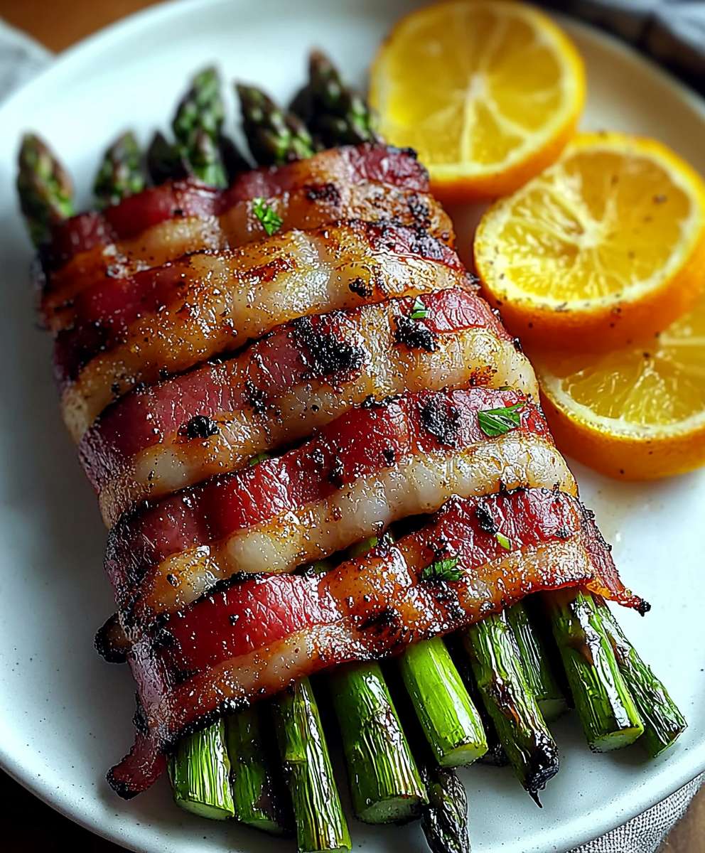 Bacon Wrapped Grilled Asparagus