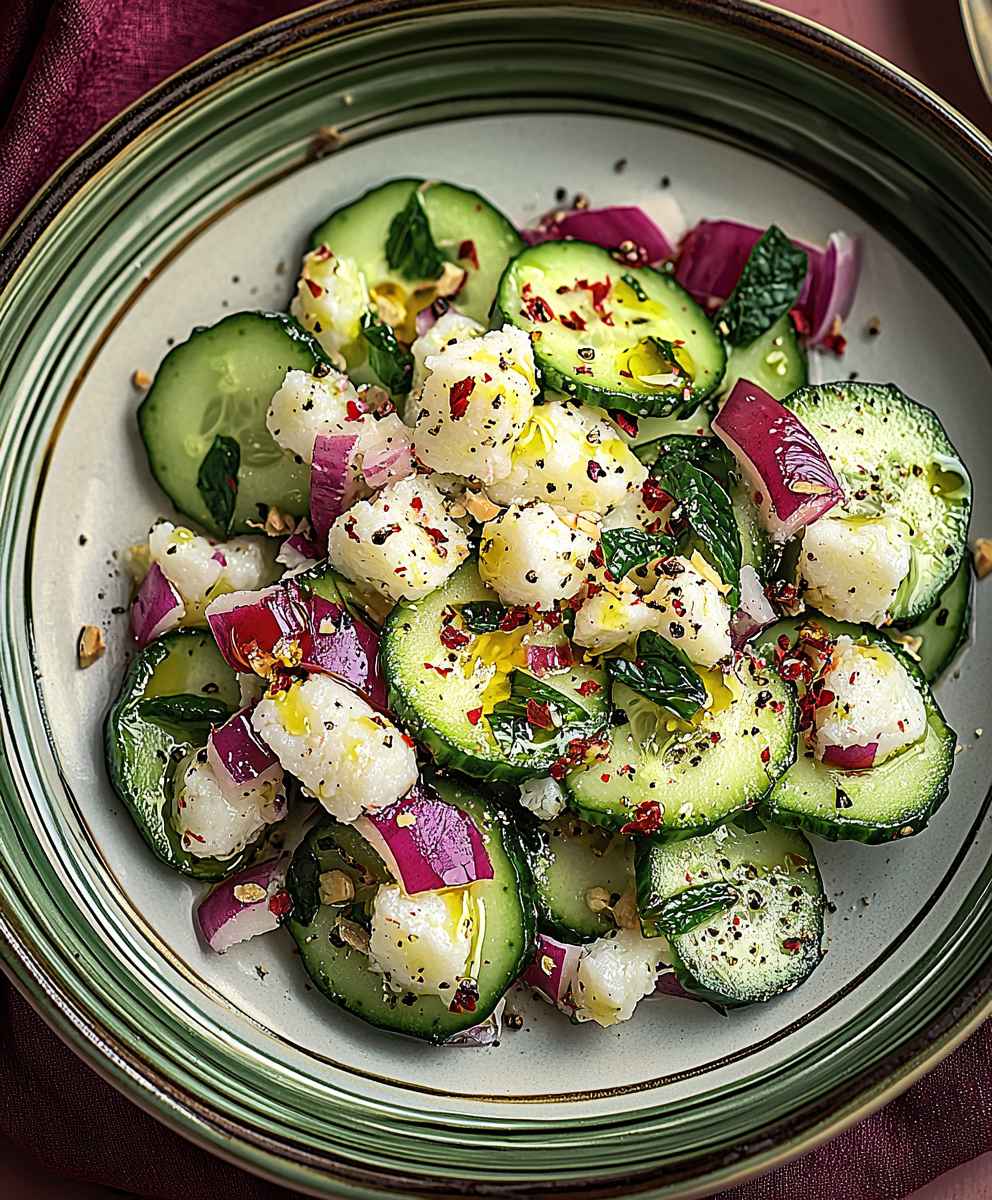 Smashed cucumber salad