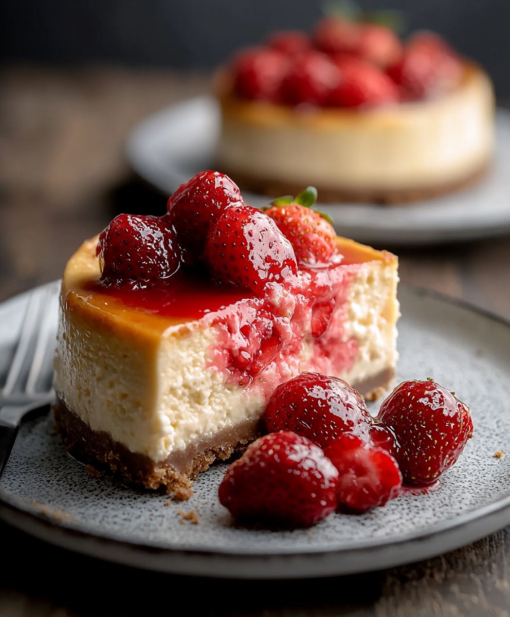 Baked Strawberry Cheesecake Dessert