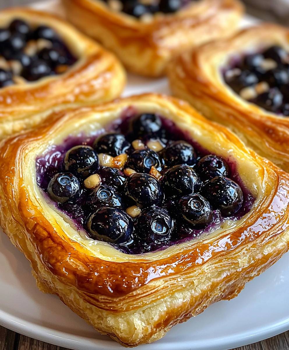 Blueberry Cheese Danish Dessert