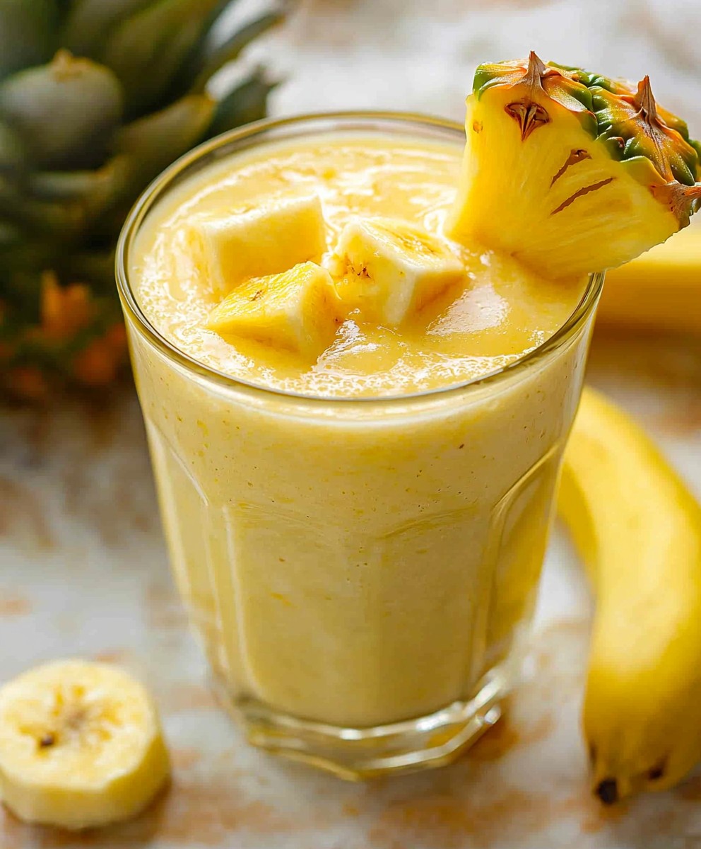 Pineapple banana smoothie