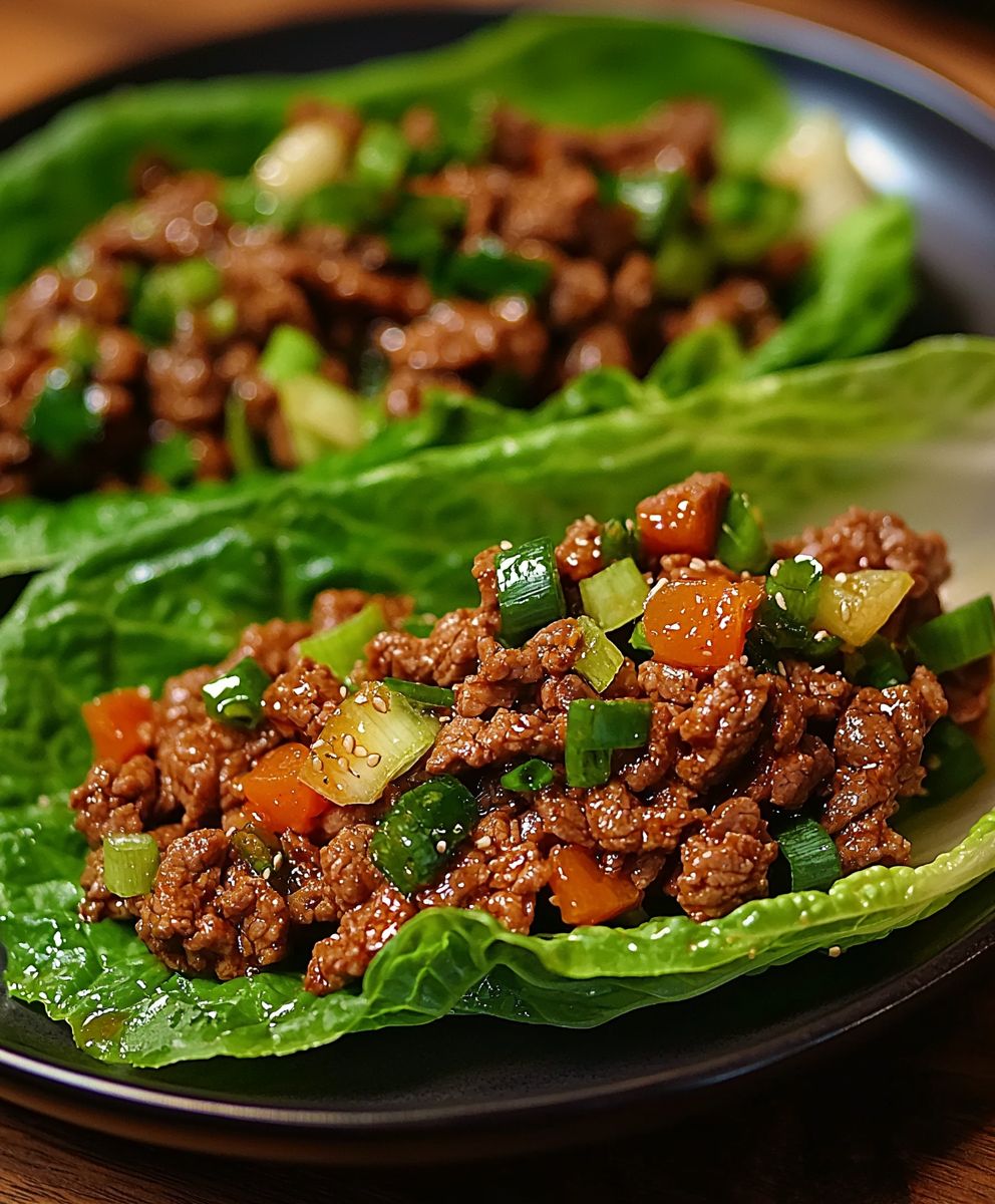 Beef lettuce wraps