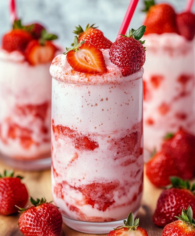 Vegan strawberry milk