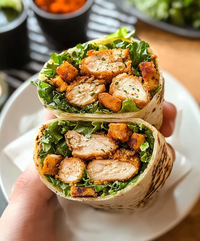 Crispy Chicken Caesar Wrap