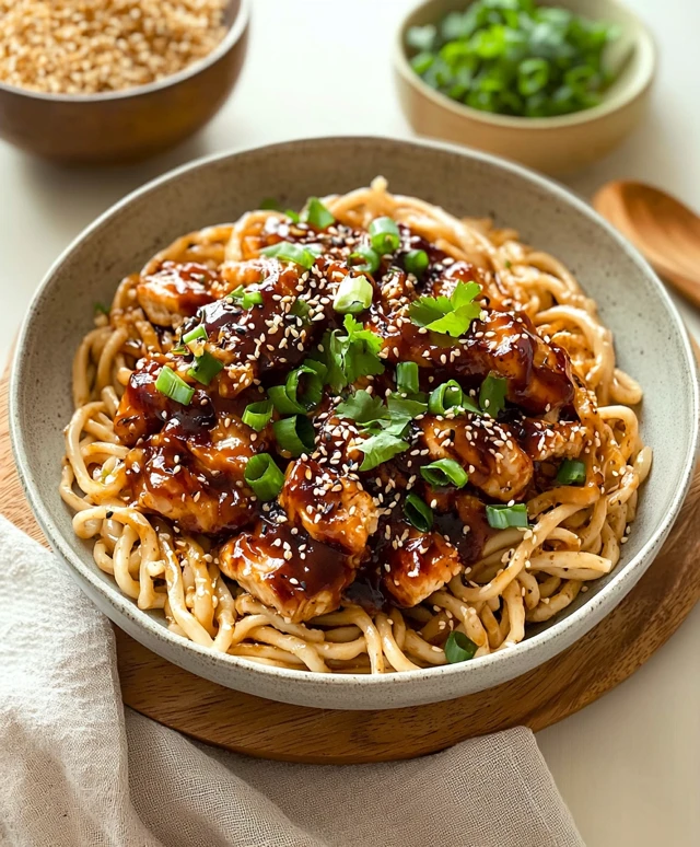 Garlic Noodles Teriyaki Chicken