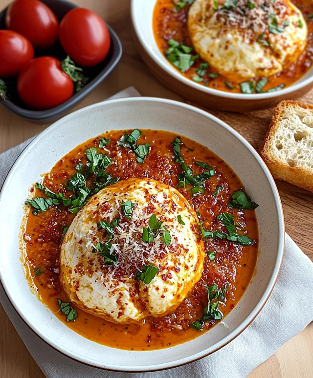 Fried Burrata with Spicy Sauce