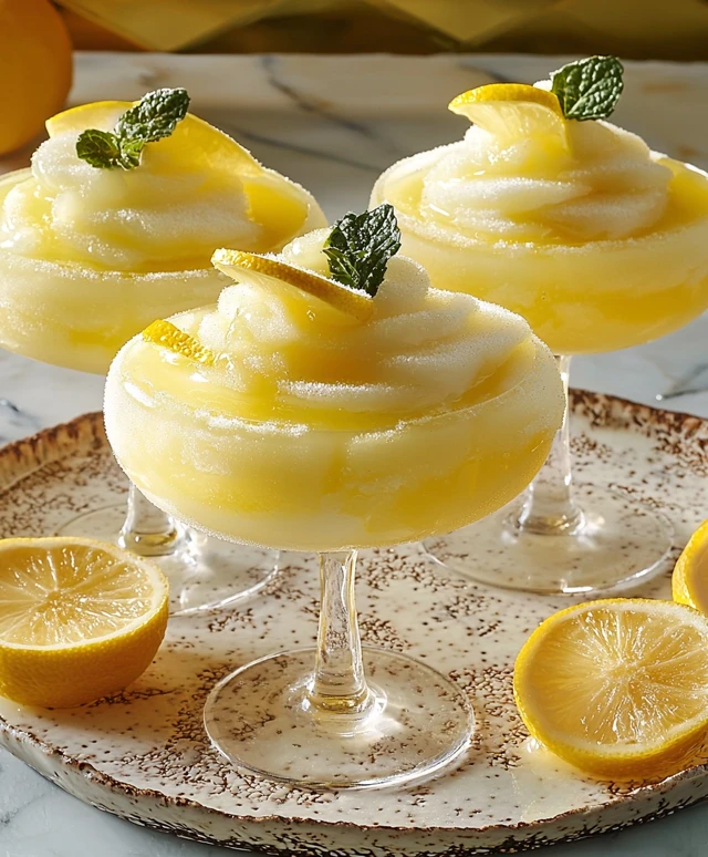 Frozen Limoncello Cocktail