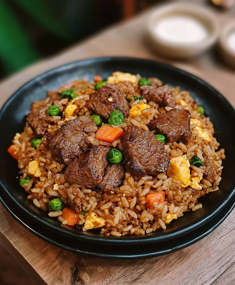 Black Pepper Steak Fried Rice