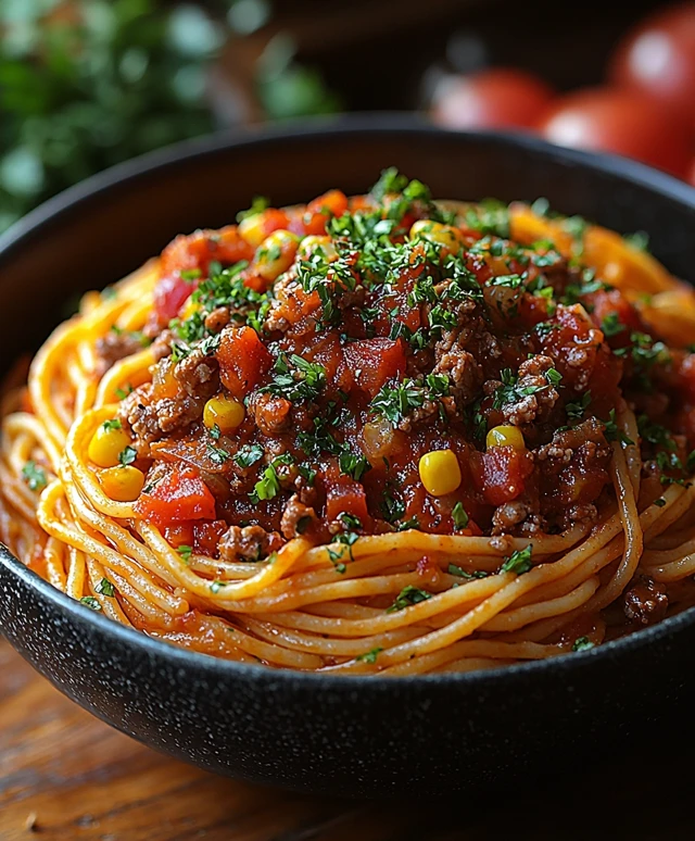 Taco Spaghetti Dinner