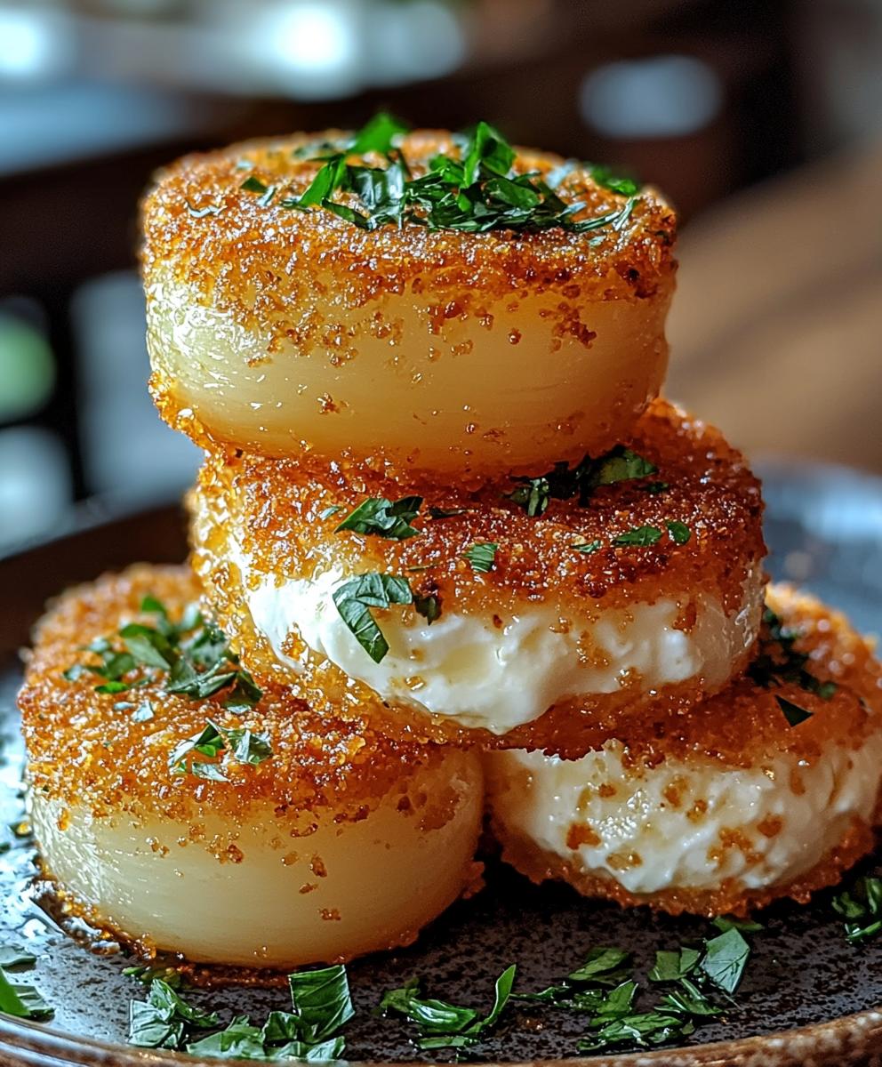 Onions with Mozzarella Dish