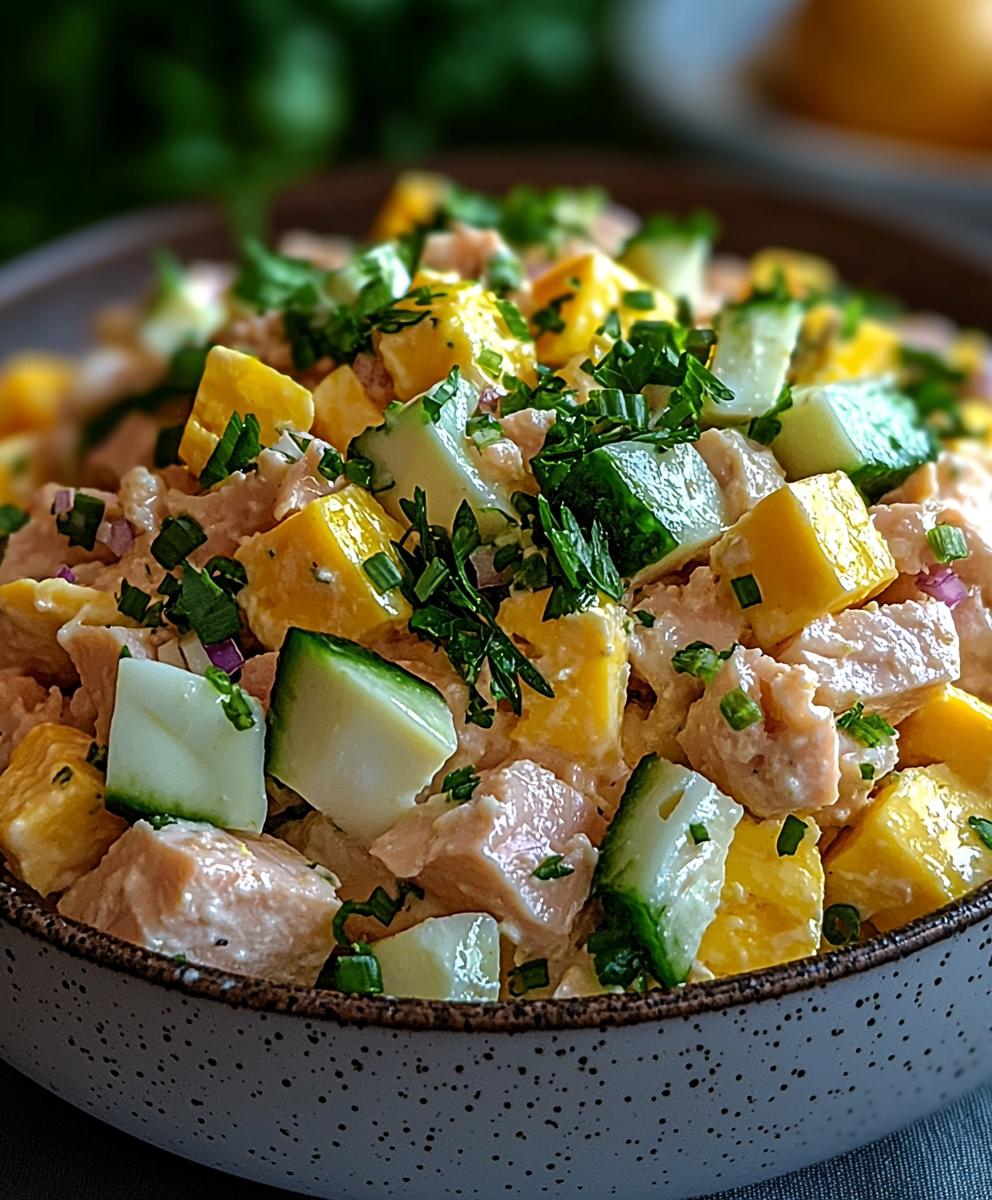 Creamy tuna egg salad