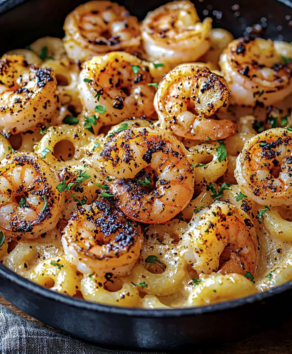 Blackened Shrimp Cavatappi
