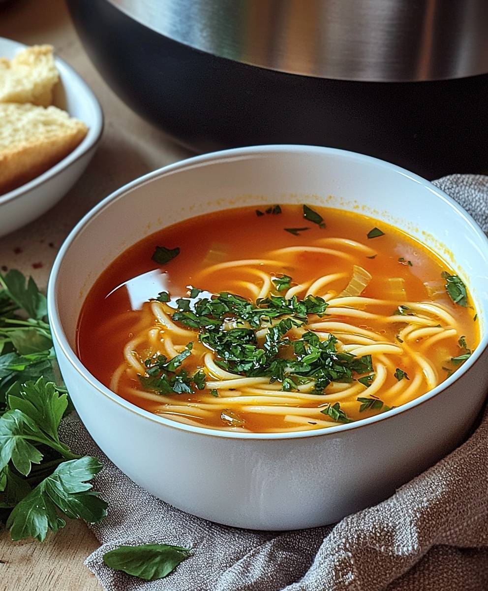 Italian noodle soup